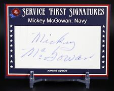 Mickey McGowman 2021 Historic Autographs 1945 Service First Signatures /9 picture