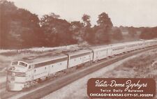 Vintage   Vista-Dome Zephyrs Chicago Kansas City St. Joseph Postcard picture
