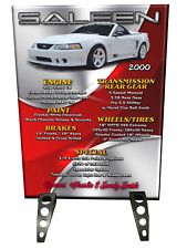 Car Show Sign Display Information Board Aluminum Backing w/STAND picture