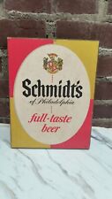 RARE Vintage Schmidt’s Of Philadelphia Beer Easelback Bar Sign Tavern Pub  picture