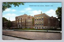 Fremont OH-Ohio, Fremont Ross High School, Antique Vintage Souvenir Postcard picture