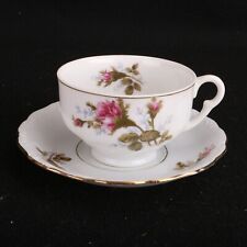 Pink Flower Pattern Made In Japan Tea Cup & Saucer picture