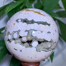 610g Rare Natural Ocean Jasper Sphere Quartz Crystal Ball Reiki Stone picture