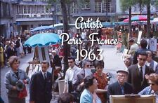 35mm slide Artists Paris, France - 1963 (Montmartre District) picture