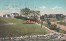 1911 DR. GIBENS SANITARIUM Stamford CT, mailed to Miss G.M. Johns, sad message picture