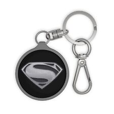 Superman Silver Shield Logo Keyring Tag picture