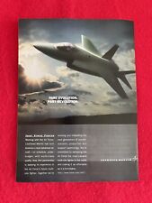 Vintage 1996 Lockheed Martin Joint Strike Fighter Print Ad USAF picture