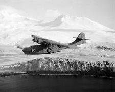 Consolidated PBY-5A Catalina over the Aleutians 8x10 World War II WW2 Photo 707 picture