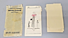 Rare Original 1930s Style-Right Pattern 202 Size 16 Crews Beggs Dry Good Dress picture