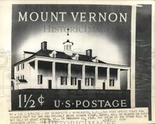 1956 Press Photo Mount Vernon stamp, Washington DC - piw10036 picture