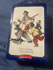 Rare Vintage Tin Norman Rockwell Snickers 1996 Edition Collectable Holiday picture