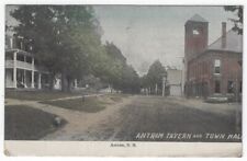 Antrim, NH, Vintage Postcard View Showing Antrim Tavern and Town Hall, 1920 picture