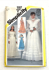 Vintage GUNNE SAX Wedding Dress Pattern Simplicity 5217 Size 10 UNCUT picture