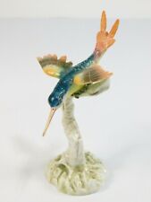 RARE Vista Allegre Portugal Porcelain Hummingbird Diving / Flying Figurine 7