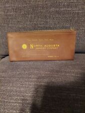 Vintage North Augusta SC Banking Bag Vinyl Zippered picture