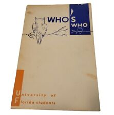 Vtg 1958 Who's Who University of Florida Students Book 50's Alumni Guide SDC picture