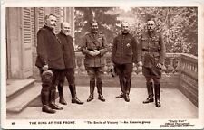 King George V at the front - c1910s d/b Postcard - Daily Mail War Photograph picture