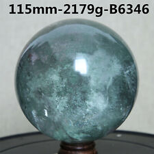 B6345-126mm2653g Natural Green Ghost Phantom Quartz Crystal Ball Sphere Specimen picture