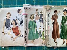 LOT Of 3 Vintage Sewing Patterns WOMENS Sz 36 Bust All Complete 2 New Uncut picture
