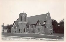 Montezuma IA Iowa RPPC Methodist Church Vtg 1950s Photo Postcard L2 picture