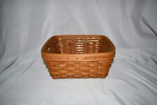 Longaberger SMALL Storage Solutions Basket in Warm Brown & Protector Great Condi picture