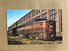 Postcard Sayre, PA Pennsylvania Lehigh Valley 601 Train Railroad Vintage PC picture
