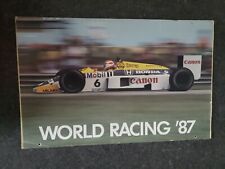 Large Vintage World Racing 1987 Calendar Automobile picture