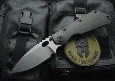 9'' New CNC Stone Wash D2 Blade Carbon Fiber Handle Folding Pocket Knife DF128 picture
