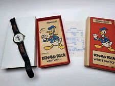 Disney Donald Duck Watch Leather Band Rare 60th Birthday Lim Ed Ingersoll 1994 picture