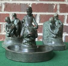 Stevens Hotel commemorative bookends. May 2nd, 1927, Two Boys and Fish picture
