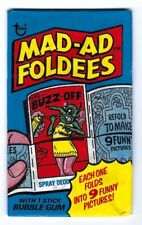 Vintage 1976 Mad Ad Foldees Topps Sealed Wax Pack Wacky Packages picture