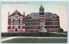 CONCORDIA, KS Kansas ~ NAZARETH ACADEMY c1910s Hand Colored  Postcard picture