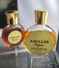 🎁2pc lot Vintage 1/2 1/8 oz AMALIE of the Caribbean Parfum pure perfume picture