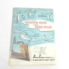 VINTAGE 1957 VACATION GUIDE AND ROAD ATLAS COAST TO COAST USA HM GOUSHA' CO picture