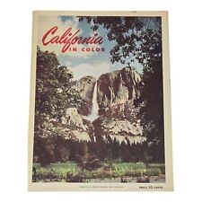 Vintage 1950s California in Color Travel Brochure Mid-Century Travel Memorabilia picture