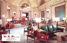 Postcard 1950s Washington DC USO Lounge Presidential Suite Prince 22-12247 picture
