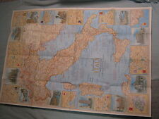 VINTAGE A TRAVELER'S MAP OF ITALY  National Geographic June 1970  picture