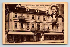 Czech Postcard Marianske Lanze Home of Frederic Chopin Denkmal 1836 picture