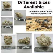 Brimstone Sulfur Balls From Sodom and Gomorrah City Biblical Christianity Gifts picture