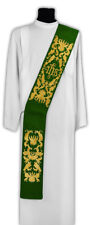 Green Deacon stole SD522-Z Vestment Estola para diácono Verde Diakonstola Étole picture