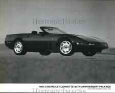 1993 Press Photo Chevrolet Corvette 40th Anniversary Model - sap63277 picture