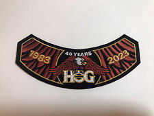 NEW 2023 HOG Harley Davidson Owners Group Patch Badge 40 Years Anniversary picture