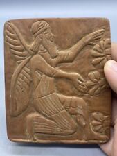 Very Authentic Old Sumerian Artifact  A Wing Man Historically Story Engraved Til picture