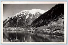 Juneau Alaska AK Postcard RPPC Photo Mountain Winter View 1936 Posted Vintage picture