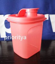 Tupperware Small Mini Slim Line Pitcher Modular Flip Top Lid 350ml in Red New picture