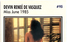 1996 PLAYBOY AUTO CARD ~ DEVIN RENEE DE VASQUEZ ~ Miss June 1985 picture