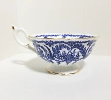 Coalport Gilt and Cobalt Blue Tea Cup ONLY England Floral Swags & Baskets 5012 picture