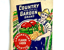 MILWAUKEE, WIS 1940’S COUNTRY GARDEN BRAND CANNED VEGETABLES MATCHBOOK COVER picture