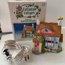 Cottontale Cottage 6”porcelain Flower Shop W/light Vintage  1998 Easter picture
