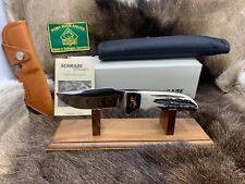 Schrade D'Holder SH03 Genuine Stag Fixed Blade Hunting Knife & Sheath Mint Box A picture